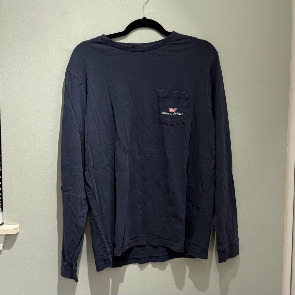 Vineyard Vines Classic Logo Long-Sleeve Pocket Tee
